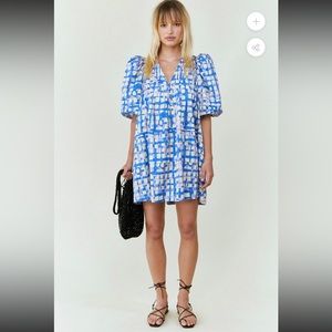 Hunter Bell Jenkins dress Blue Cobblestone XS